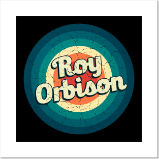 Graphic Roy Name Retro Vintage Circle Posters and Art